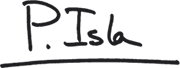 Pablo Isla signature- Inditex