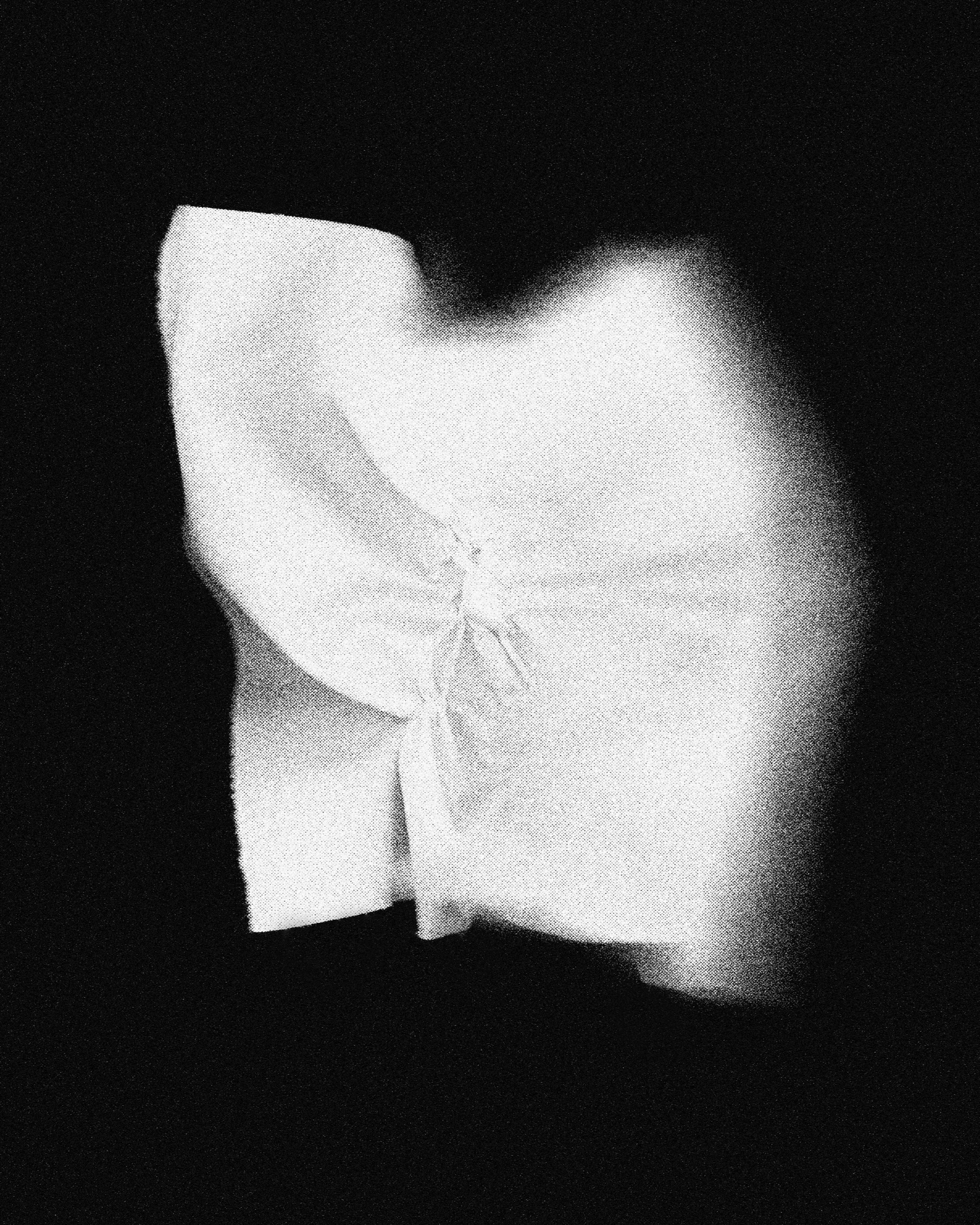 Artistic portrait of a piece of fabric and its texture